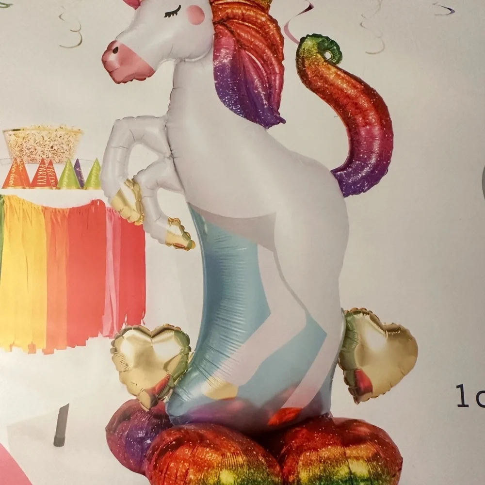 Unicorn Decorations Balloons Rainbow Airloonz Party Pride Birthday Mylar Foil 2